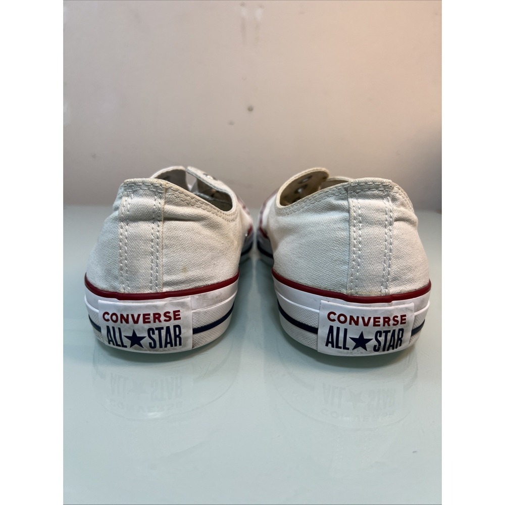 Converse Chuck Taylor Men's 12 White Low Top Canvas Sneakers Classic - Picture 4 of 10